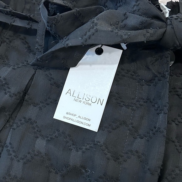 NWT ALLISON NY Black Paperbag Shorts Small - Picture 6 of 7